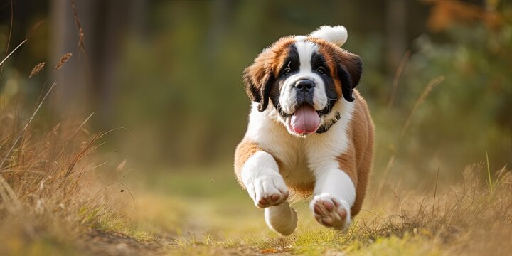 The Saint Bernard is a breed that commands attention with its imposing size and gentle demeanor. Originating from the Swiss Alps